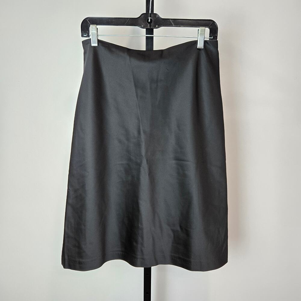 Tara Jarmon Satin Midi A-Line Skirt Luxe Minimalist Whimsygoth French 40 Medium